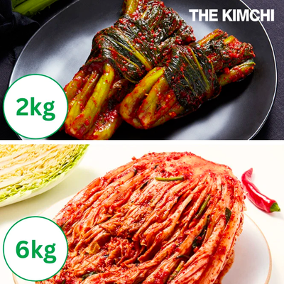 홍진경 더김치 포기김치 3kg x 2팩 + 갓김치 1kg x 2팩_무료배송_4월 마지막주 순차발송