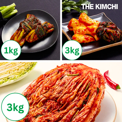 홍진경 더김치 포기김치 3kg + 총각김치 3kg + 갓김치 1kg_무료배송_4월 마지막 주 순차발송