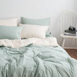 100% Cotton 60-Count Casa Mid-Season Comforter SS/Q + Pillow Cover (Colors Options)_ Korea Direct Delivery B
