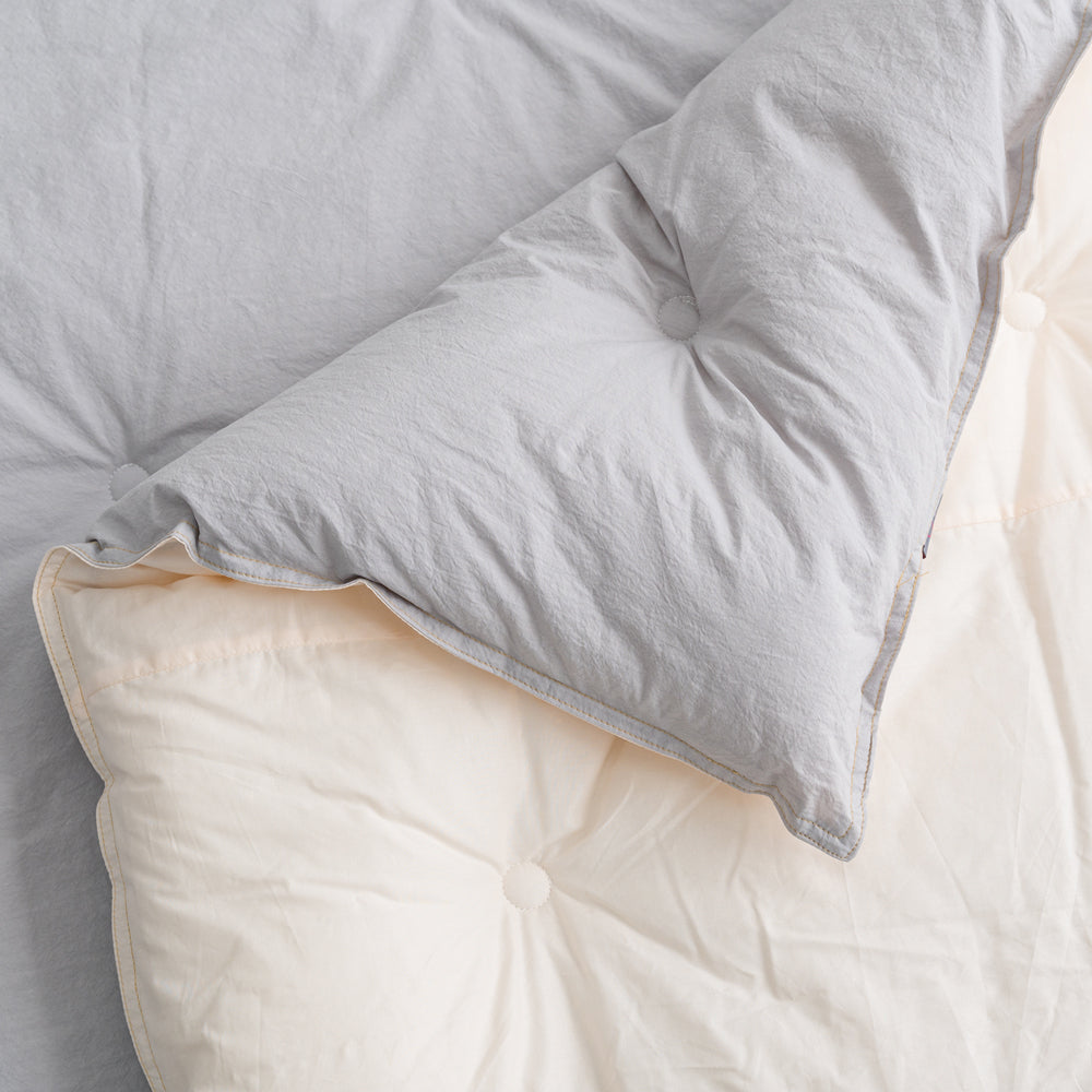 100% Cotton 60-Count Casa Mid-Season Comforter SS/Q + Pillow Cover (Colors Options)_ Korea Direct Delivery B