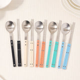 Sentier Satin Spoon + Chopstick Set Aqua