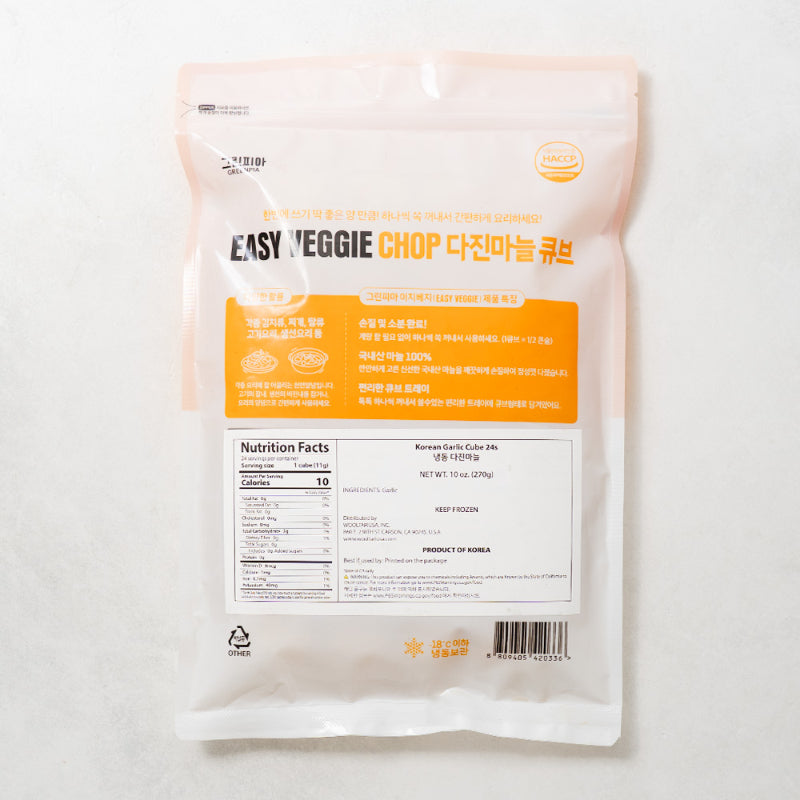 100% Korean Frozen Minced Garlic 270g
