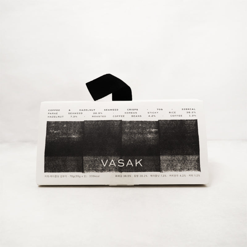 VASAK Coffee & Hazelnut Seaweed Snack Gift Set 70g
