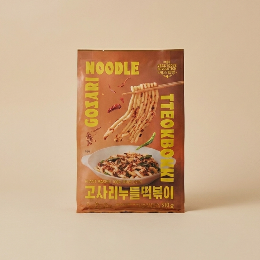 [배드캐럿] 고사리 누들 떡볶이 510g x 2팩 (묶음)