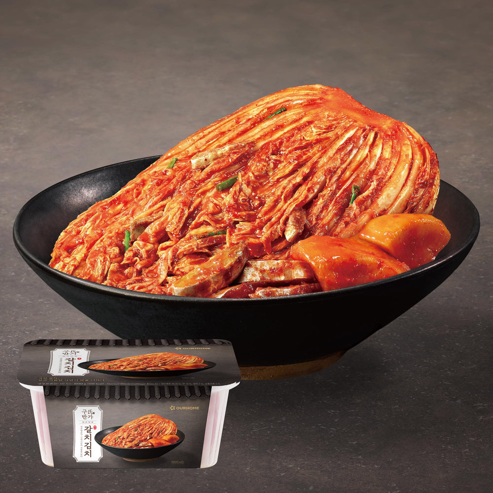 [한국직배송 C] 아워홈 구씨반가 갈치김치2 + 낙지김치2 각 800g*4개 + (증정품) 고우림 유자동치미 800g