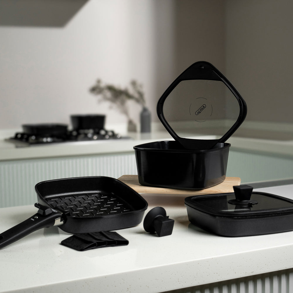 [한국직배송 A] 보오글 프리미엄 쿡웨어 8종세트 (블랙/버건디/베이지/그린)