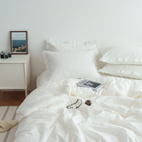 Hangil Bedding Winter Comforter – Dobby Fabric 100% Modal, AIYU Edition SS/Q (10oz) (Colors: White / Mint Gray / Blue)_ Korea Direct Delivery A