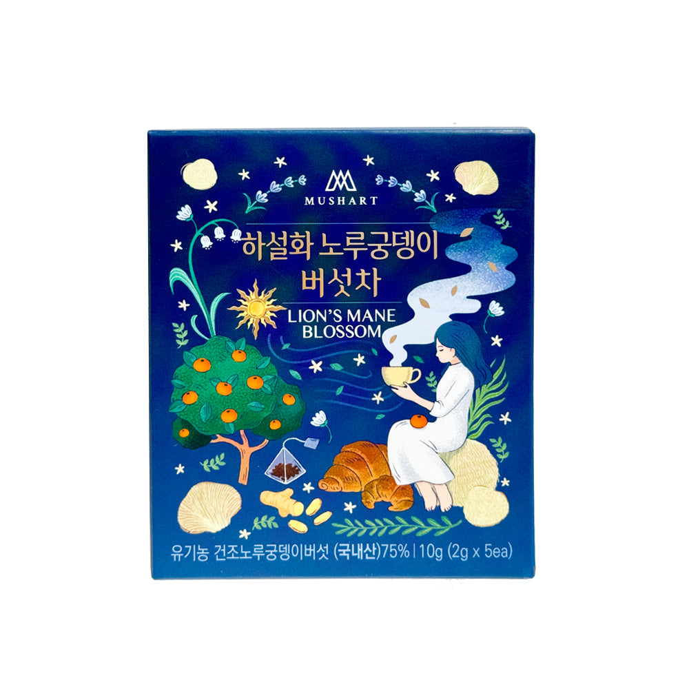 [솔룸바이오텍] 유기농 버섯차 2종 세트 (2g x 5ea x 2box) x 4박스 _무료배송(묶음)