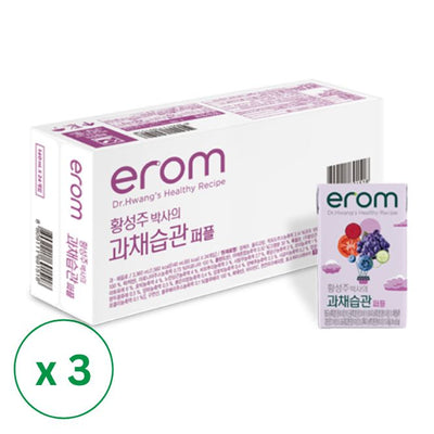 [이롬] 황성주박사의 과채습관(퍼플) 140ml x 24입 x 3박스(묶음)_무료배송