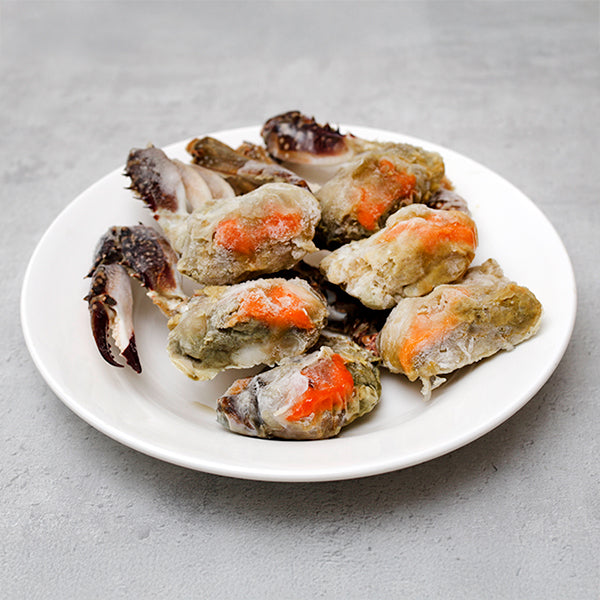 Korean Female Blue Crab Half-Cut with Roe 600g
