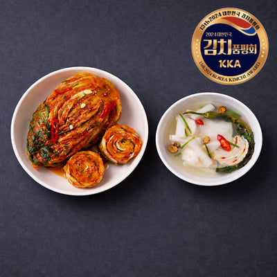 [한국직배송 A] 홍천 대복김치 제철 포기김치 2kg + 동치미 2kg