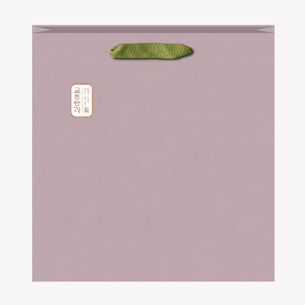 [한국직배송 C] 교동한과 덩더쿵 2단 선물세트(쇼핑백 포함)