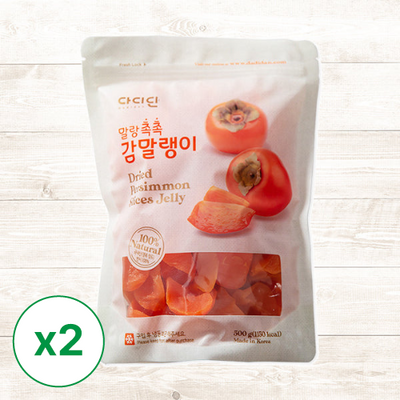 [청도원감] 다디단 감말랭이 지퍼팩 500g x 2팩 (묶음)