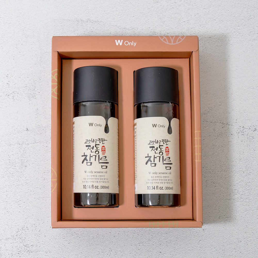 Sesame Oil Gift Set 600ml (300ml x 2 bottles)
