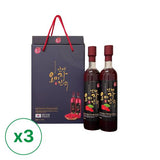 [인제명품오미자] 프리미엄 오미자진액 (500ml x 2병) x 3박스 _무료배송특가 (묶음)