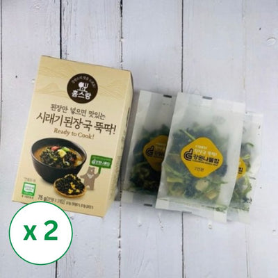 [청태산농장] 시래기된장국 뚝딱! 75g (2인분 x 3개) x 2팩(묶음)