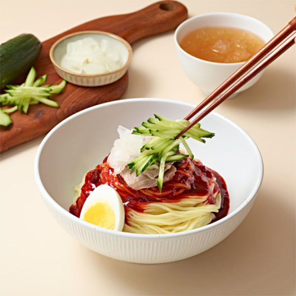 [Dadam Food] Jeju Sanbang Bibim Cold Noodle 806gㅣ*Free* Young Radish Green (Yeolmu) Kimchi 900g