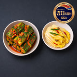 [한국직배송 C] 홍천 대복김치 제철 오이소박이 2kg + 백김치 2kg