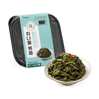 [하늘농가] 그대로 데워먹는 취나물 볶음 100g x 4팩 (묶음)