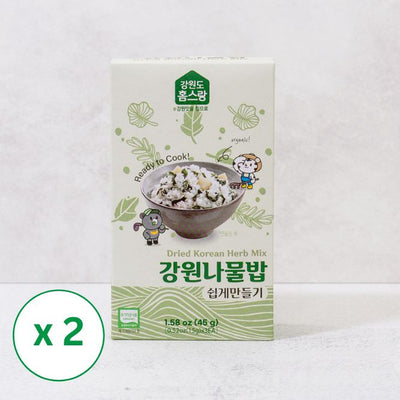 [청태산농장] 나물밥 쉽게 만들기 45g (2인분 x 3개) x 2팩 (묶음)