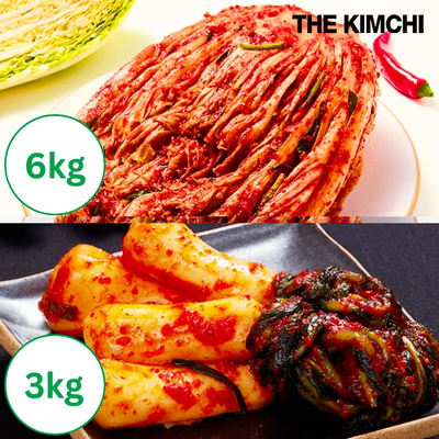 홍진경 더김치 포기김치 3kg x 2팩 + 총각김치 3kg_무료배송_4월 마지막주 순차발송