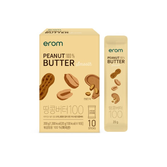[한국직배송 B] 이롬 땅콩버터 스틱 100포