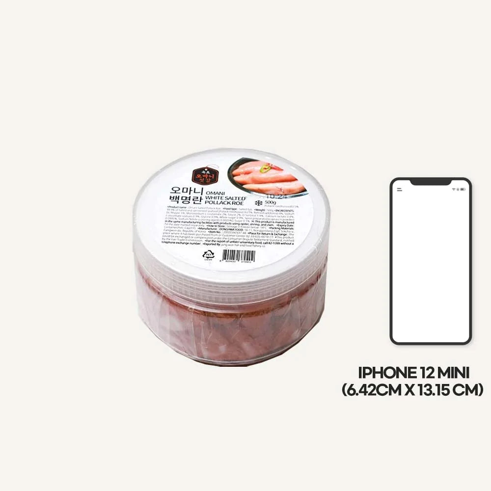 [1+1][동화푸드] 오마니 백명란젓 500g (묶음)_타임딜