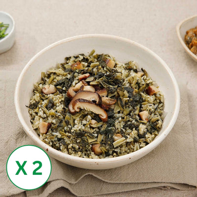 [하늘농가] 국내산 강된장시래기 표고버섯밥 215g x 2팩 (묶음)