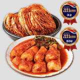 [임진강김치] 연천 미금치 율무 포기김치 3kg x 2팩 + 총각김치 3kg_무료배송_4월 마지막주 순차발송