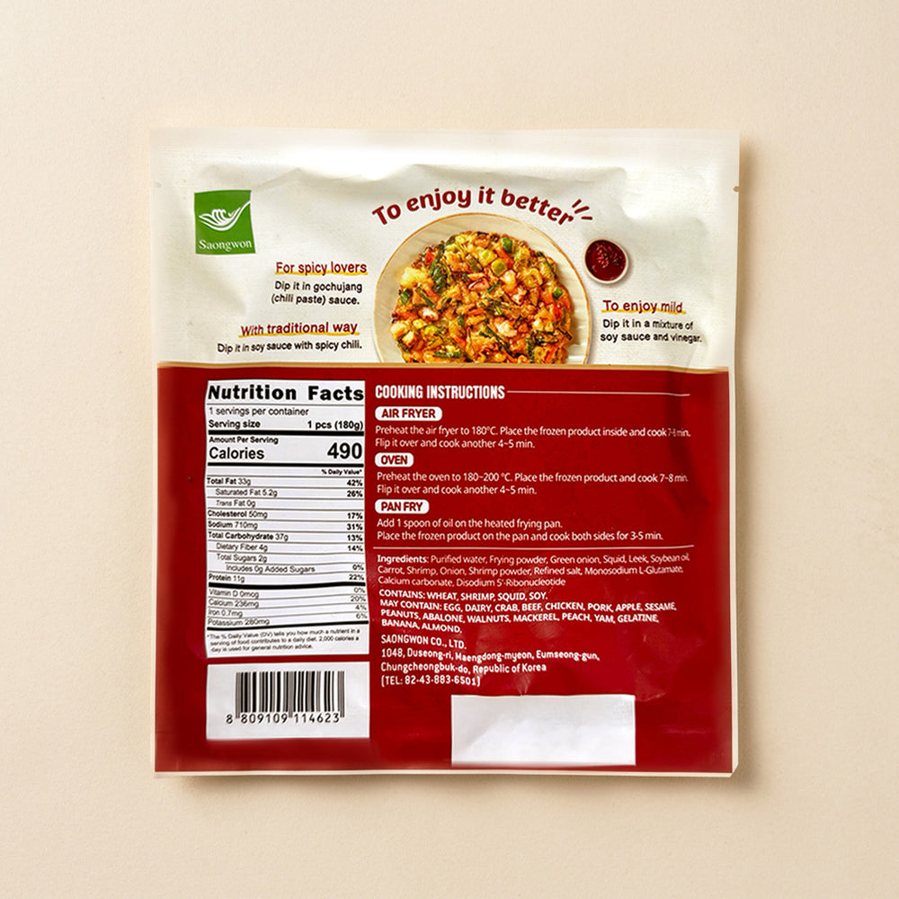 [Saongwon] Premium Seafood and Scallion Pancake 180g