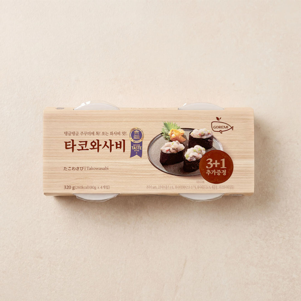 [고래미] 타코와사비 3+1 320g (80g x 4ea)