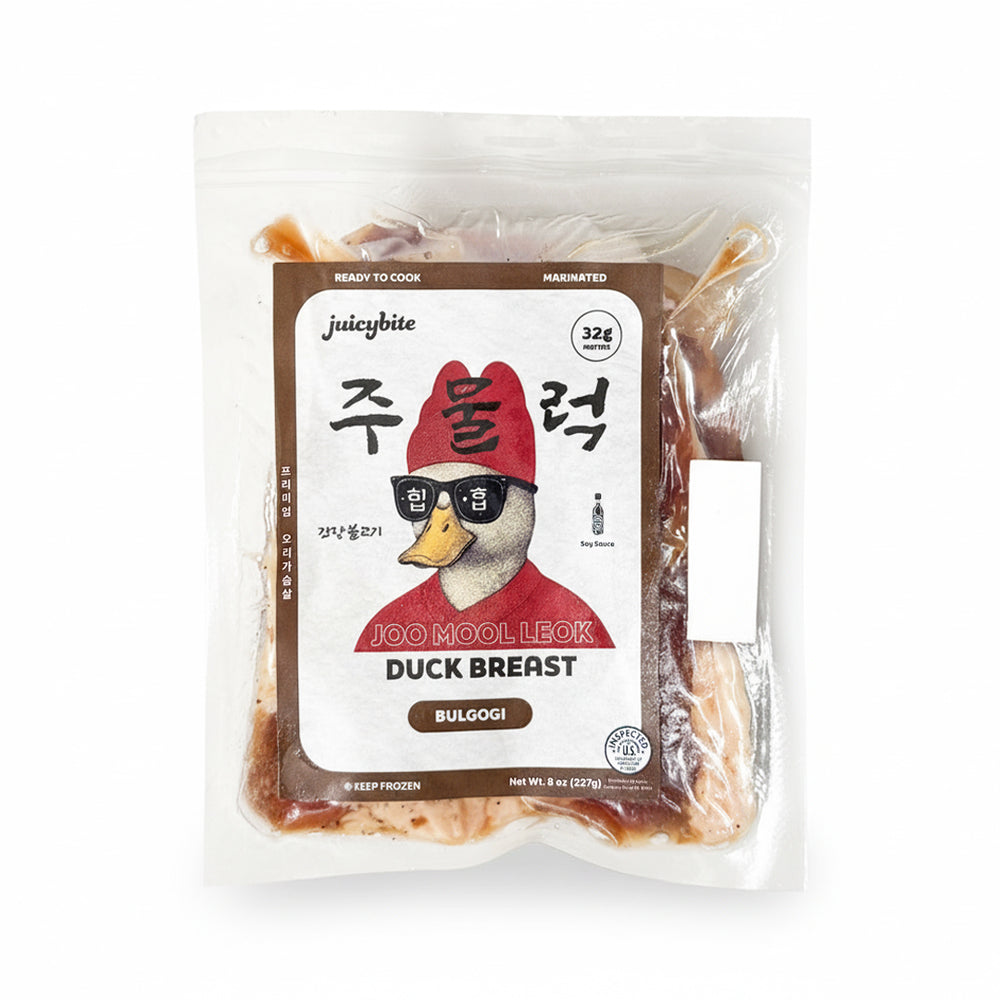 [Juicybite] Duck Breast Gochujang Bulgogi 8oz x 3 + Duck Breast Soy Sauce Bulgogi 8oz x 3 (Set)