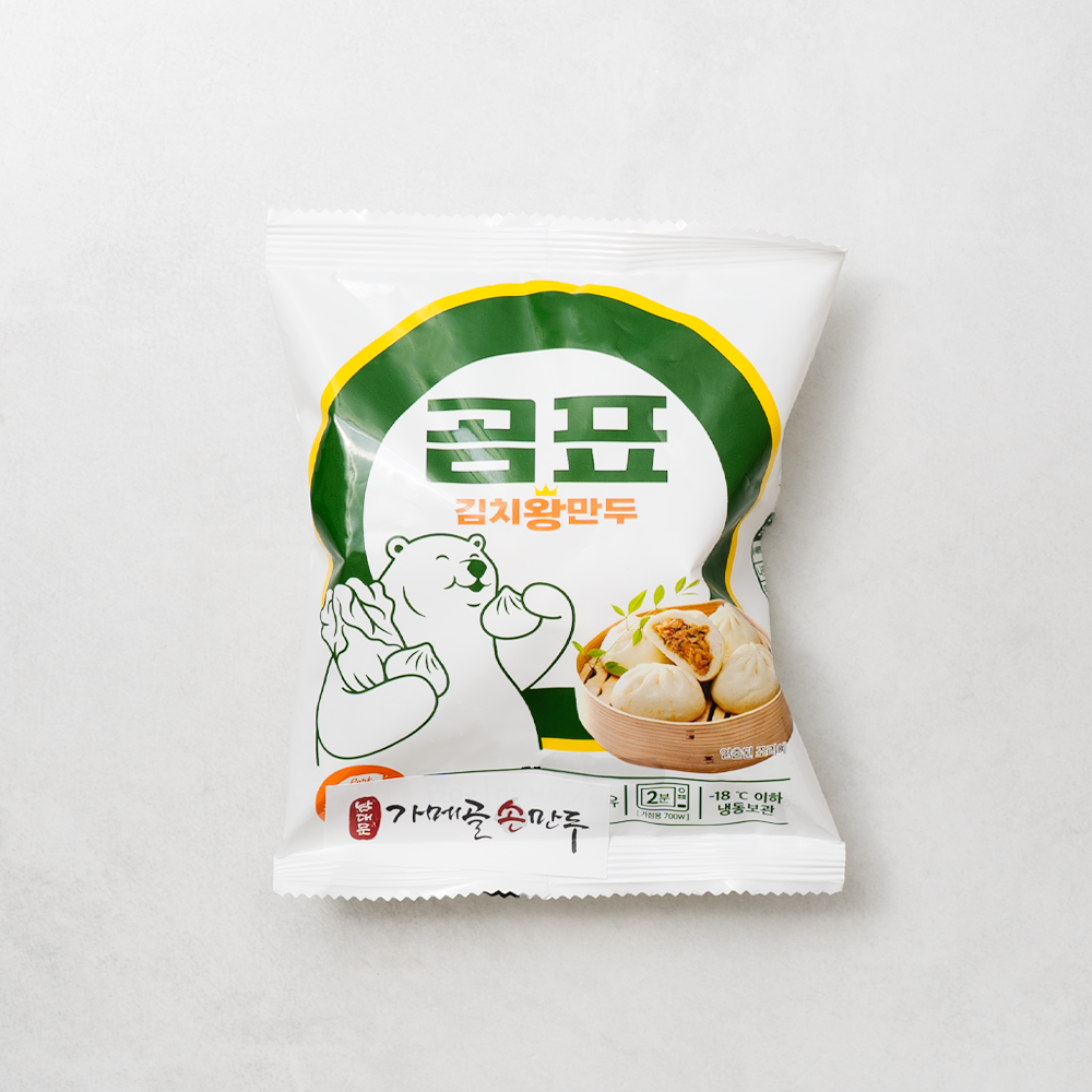 [Gamegol Food] GomPyo Kimchi Jumbo Dumpling (1pc) 120g x 5 Pack (Set)