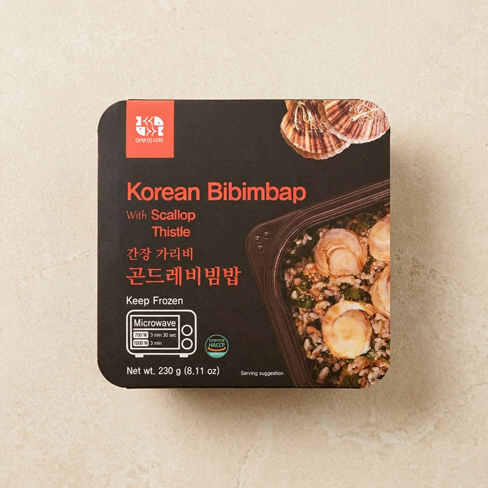 [어부의식탁] 간장 가리비 곤드레비빔밥 230g