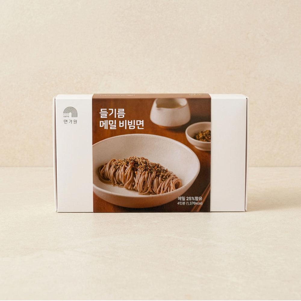 [면가원] 들기름 메밀 비빔면 밀키트 508g (4인분)
