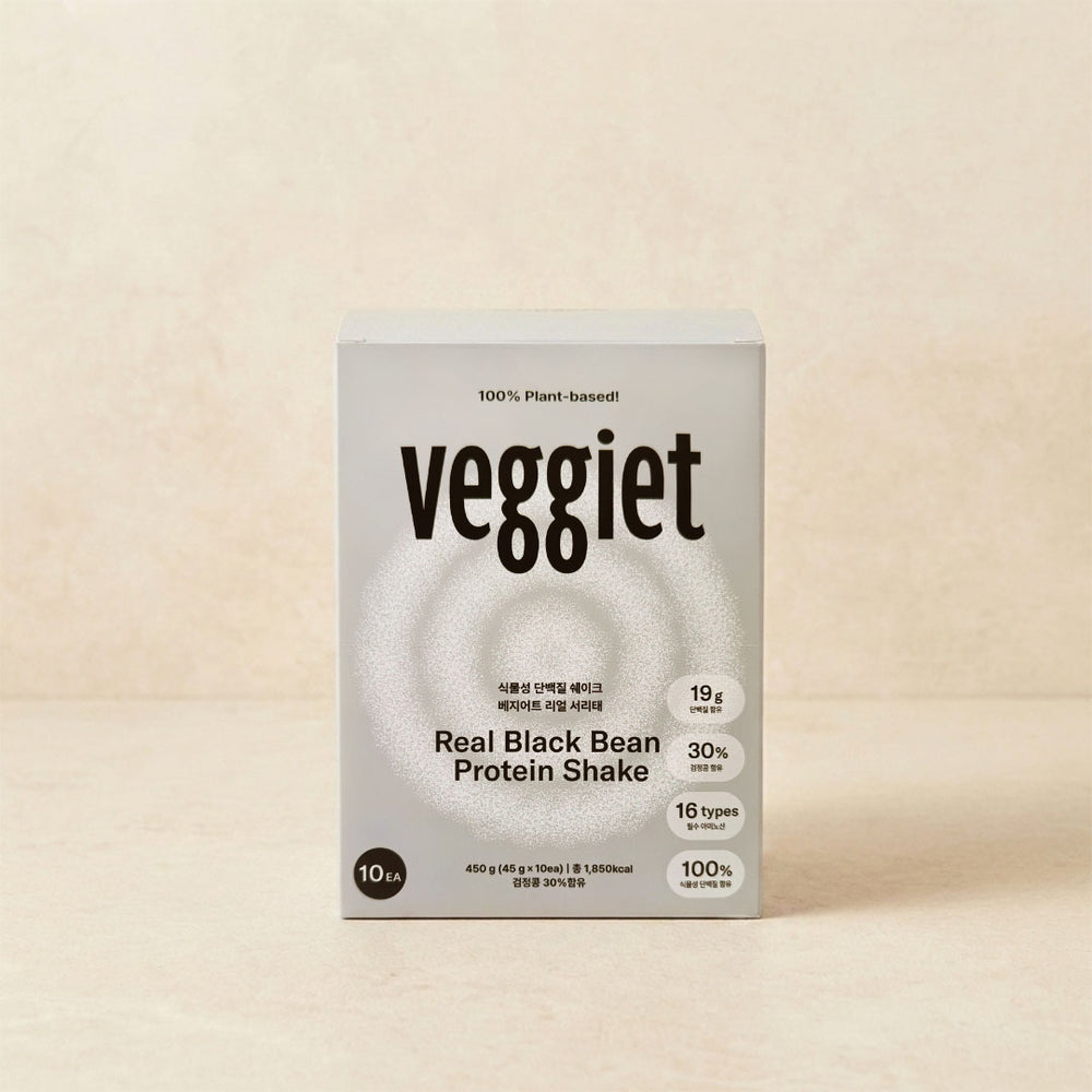 [베지어트] Veggiet 식물성 단백질 쉐이크 리얼 서리태 450g (45gx10개)