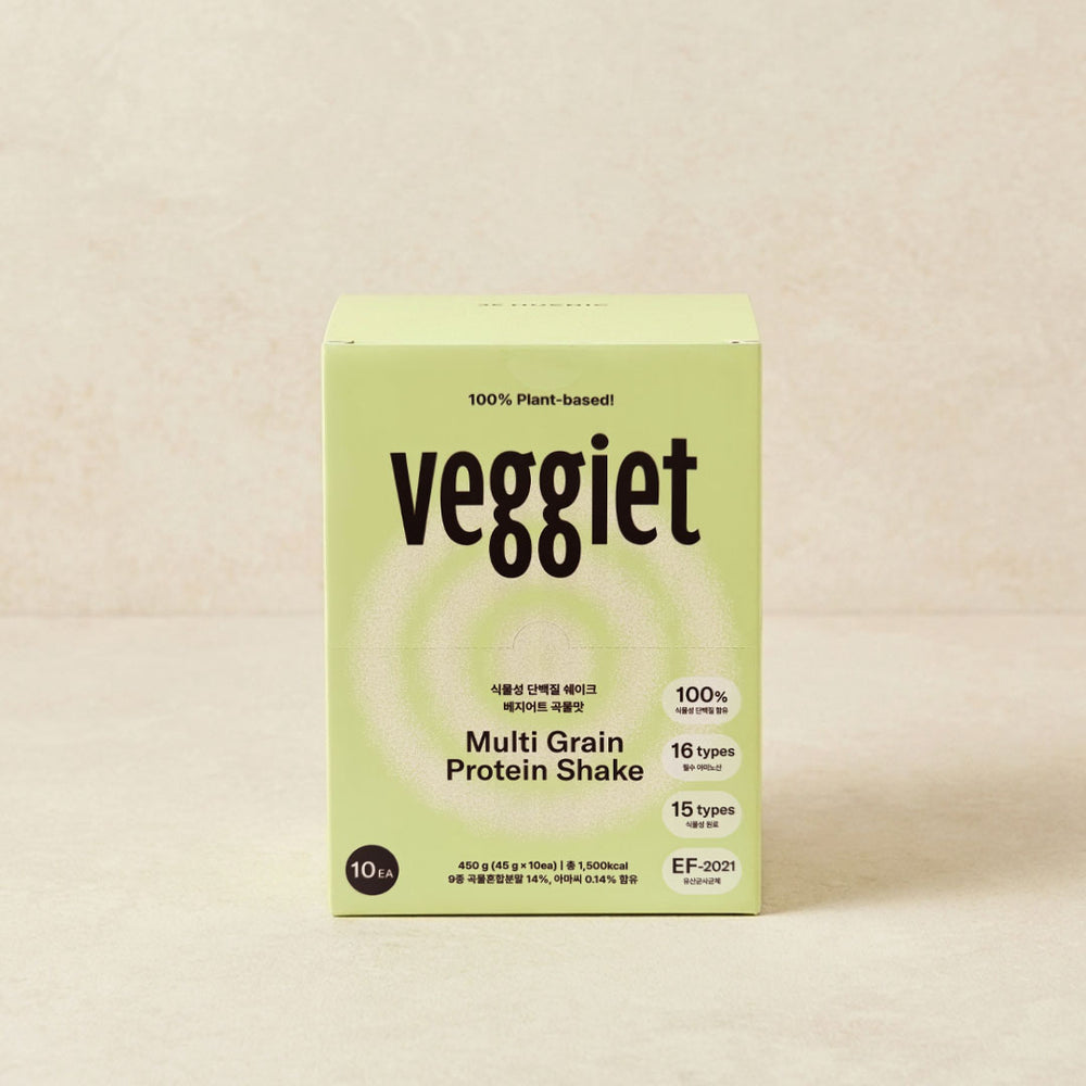 [베지어트] Veggiet 식물성 단백질 쉐이크 곡물 450g (45gx10개)