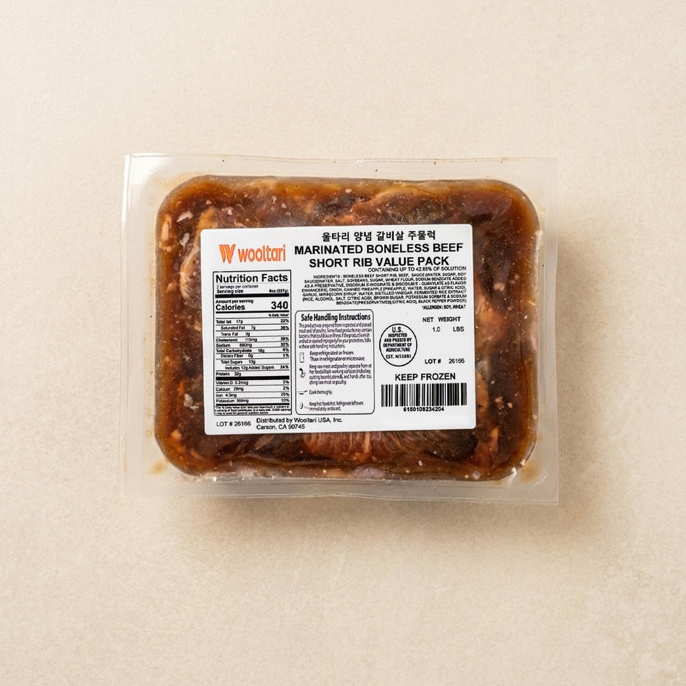 [Wooltari] Marinated Boneless Beef Short Rib 1lb