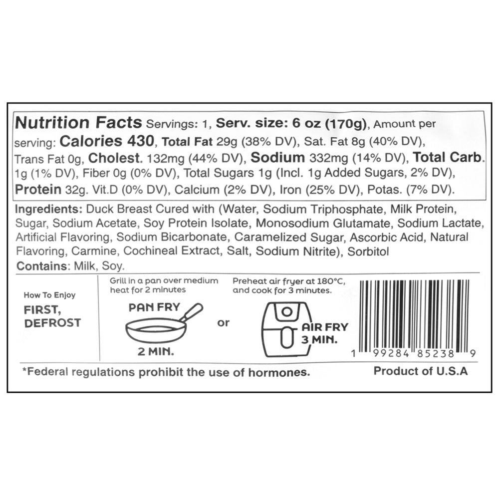 [Juicybite] 훈제 오리 가슴살 6oz