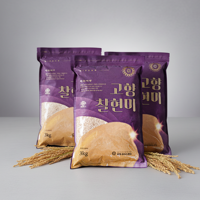 [2025년 햅쌀] 연수네쌀가게 고향찰현미 3kg x 3포대_무료배송 (묶음)