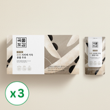 [곡물도감] 21곡 서리태 가득 콩물두유 (180ml x 15팩) x 3팩 (묶음)_ 무료배송