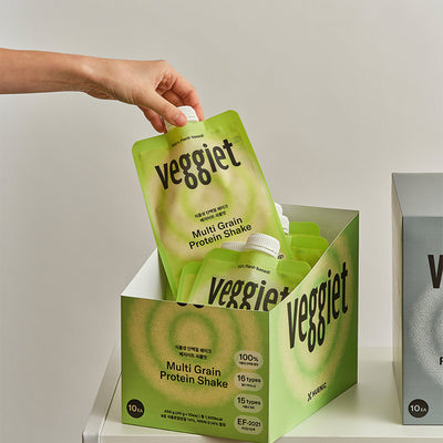 [베지어트] Veggiet 식물성 단백질 쉐이크 곡물 450g (45gx10개)