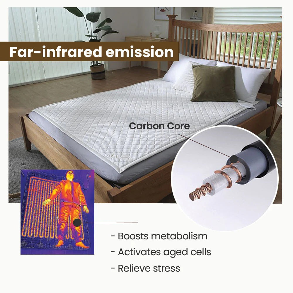 Tencel Heated Mattress Pad Single_Free Shipping