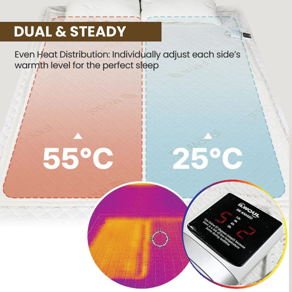 Tencel Heated Mattress Pad Single_Free Shipping