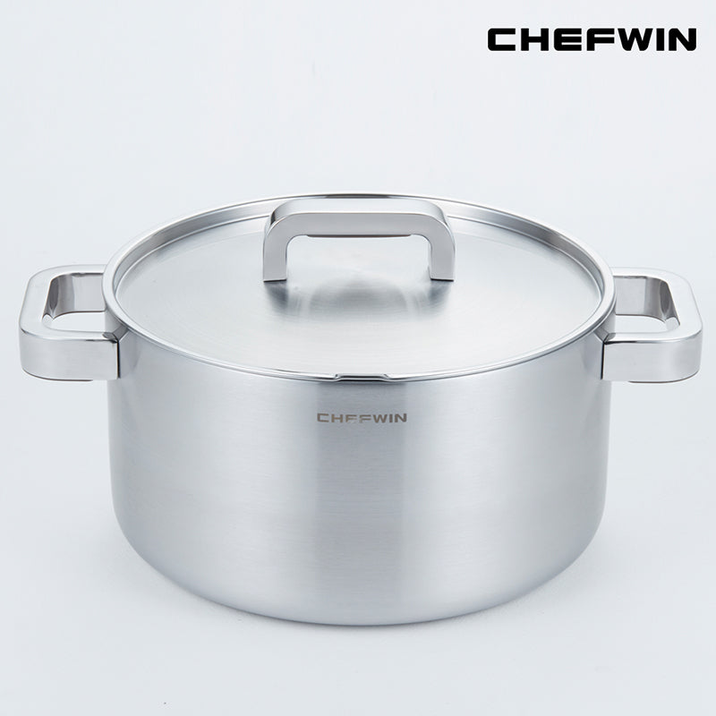 [한국직배송] 쉐프윈 316STS 통5중 양수냄비 16cm/20cm/24cm