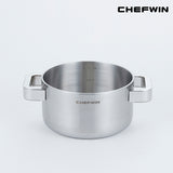 [한국직배송] 쉐프윈 316STS 통5중 양수냄비 16cm/20cm/24cm