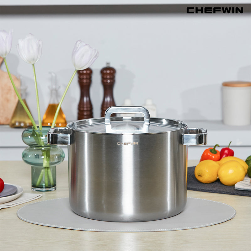 [한국직배송] 쉐프윈 316STS 통5중 곰솥 24cm/28cm