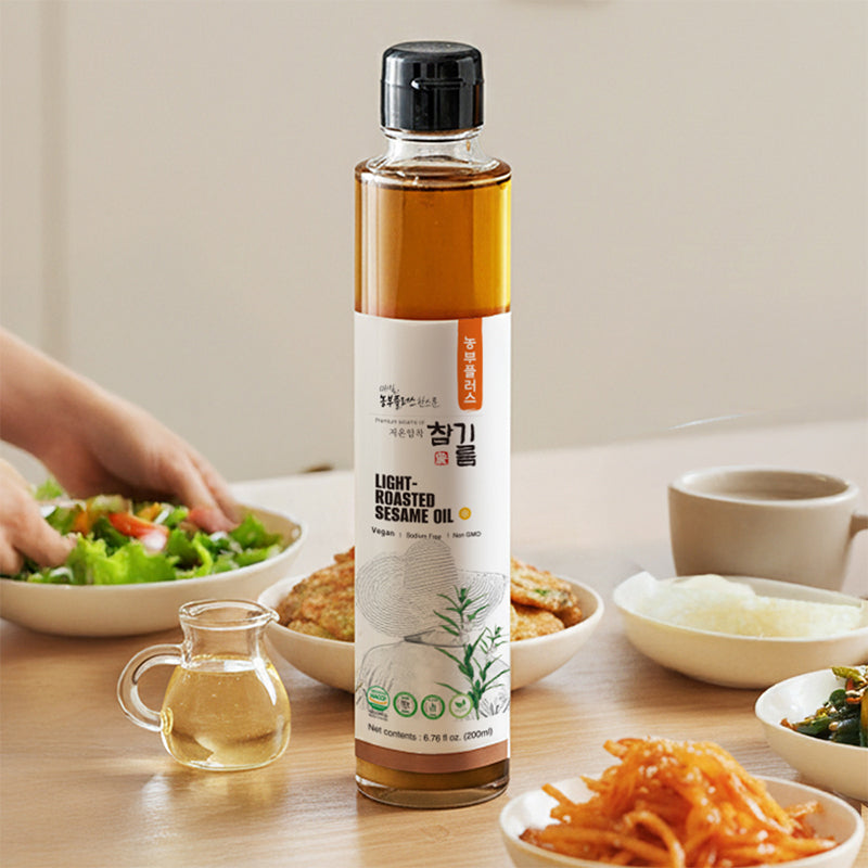 [농부플러스] 저온압착 참기름 200ml